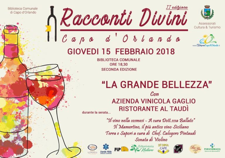 “Racconti DiVini”, stasera a Capo d’Orlando