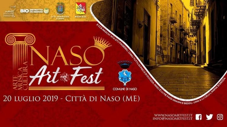 Naso, il 20 luglio la terza edizione di "Naso Art Fest"