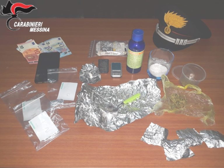Trovati in possesso di cocaina e marijuana a Torregrotta, arrestati due ventenni