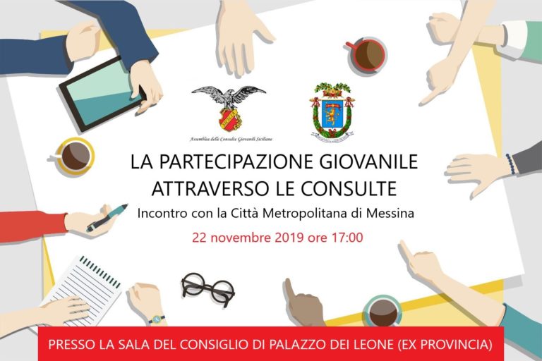 Consulte Giovanili Siciliane, il 22 novembre il primo incontro a Messina