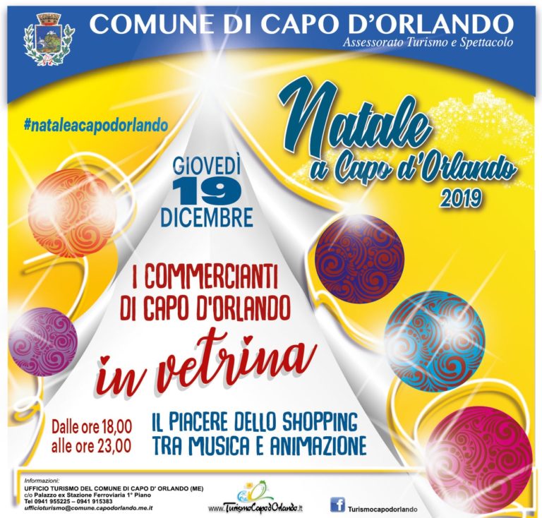 Capo d’Orlando, domani in via Veneto i “Musici di Natale”, negozi aperti fino a mezzanotte