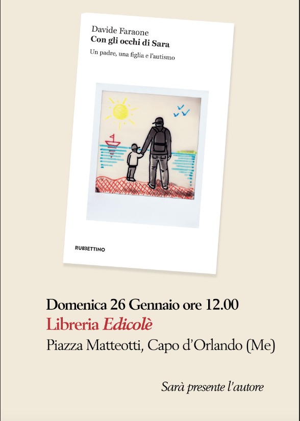 Faraone domani a Capo d’Orlando per raccontare sua figlia, affetta da autismo