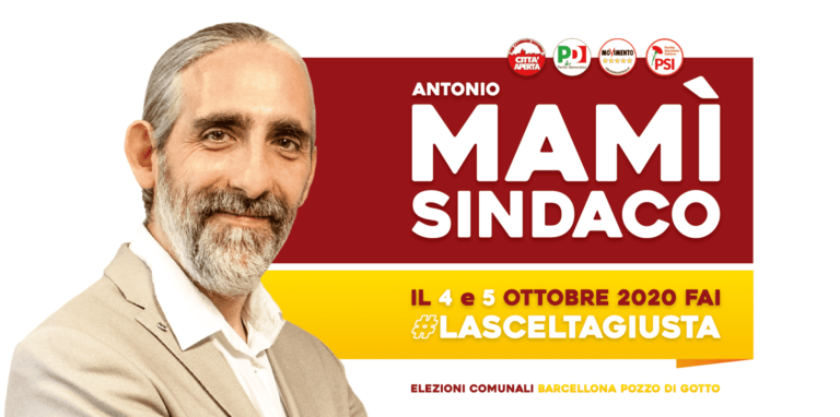 Barcellona – Antonio Mamì presenta la sua candidatura a sindaco, supporto anche dai 5 Stelle