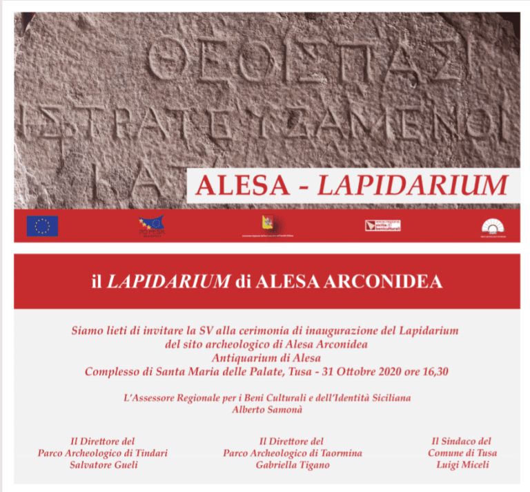 Tusa – Sabato l’inaugurazione del nuovo Lapidarium di Alesa Arconidea