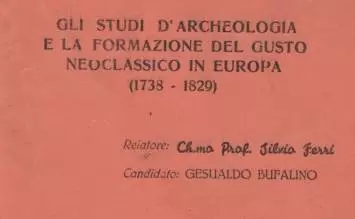 Palermo, ritrovata la tesi di laurea di Gesualdo Bufalino