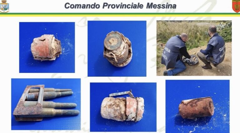 Messina – Ritrovati ordigni bellici risalenti alla seconda guerra mondiale