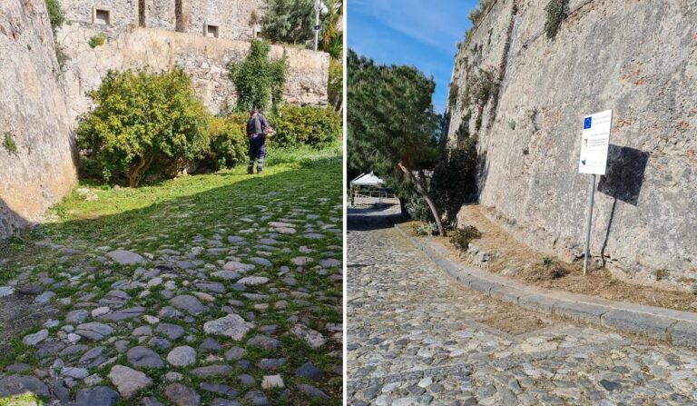 Milazzo – Gli operai dell’ESA lavorano allo scerbamento ed alla bonifica al Castello