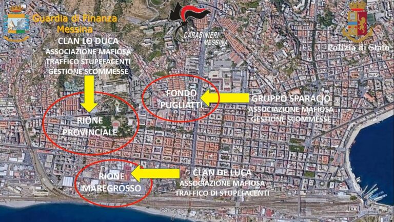 Messina, operazione antimafia: duro colpo ai clan della Città dello Stretto. 33 arresti