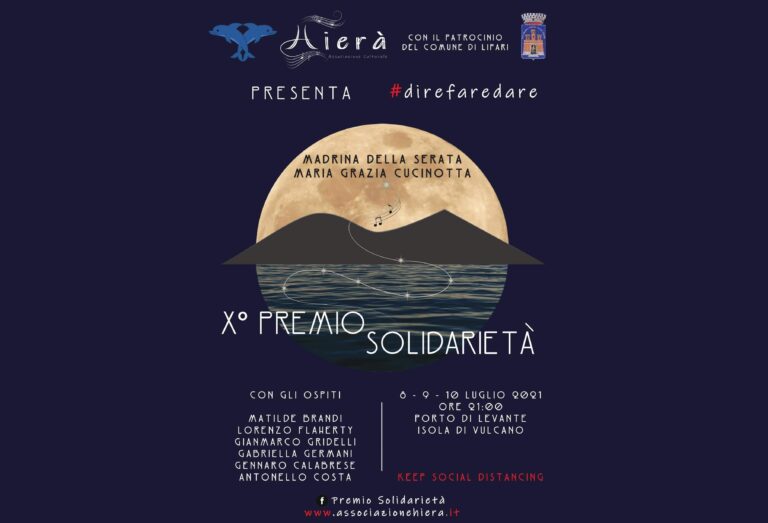 Isole Eolie: Dopo un anno di stop a Vulcano torna il Premio Solidarietà con Maria Grazia Cucinotta