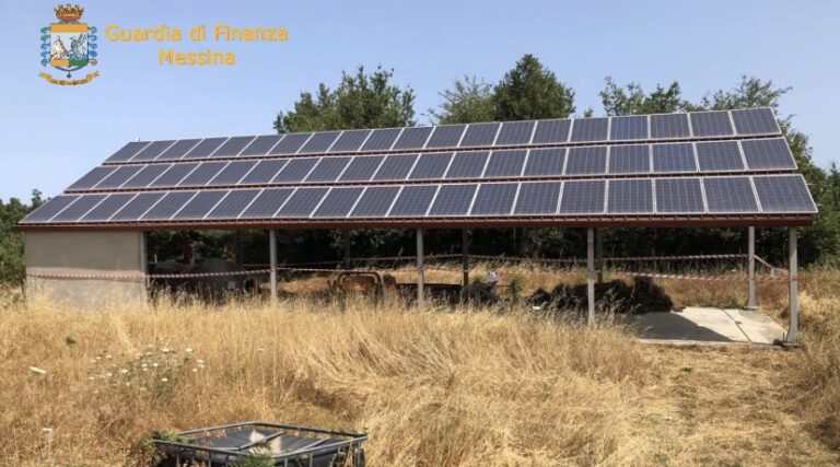 Frode all’UE e alla Regione, sequestrato impianto fotovoltaico a Montalbano Elicona. Tre denunciati