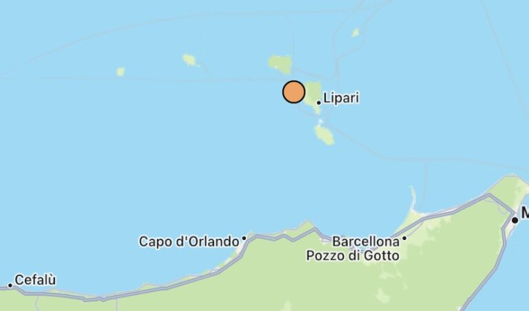 Scossa di terremoto di magnitudo 3.8 nella notte alle Isole Eolie
