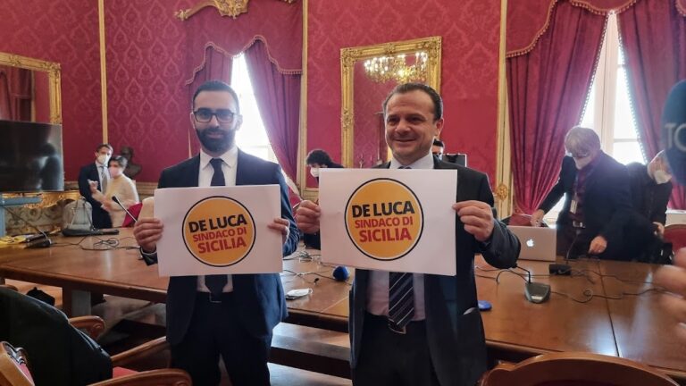 Cateno De Luca e Danilo Lo Giudice: “Sfiducia a Musumeci e voto subito per salvare la Sicilia