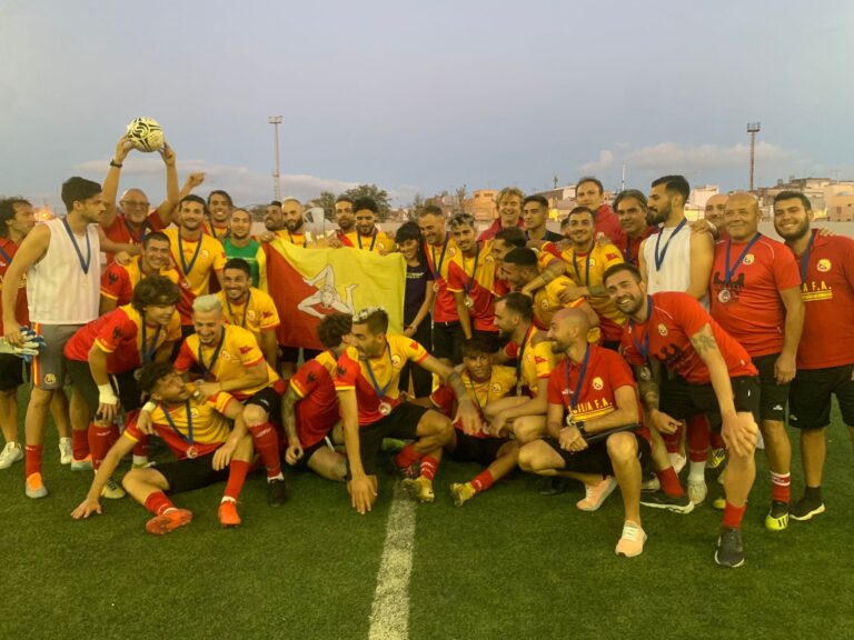 Calcio – Da urlo l’esordio della Nazionale Siciliana, battuta la Sardegna 4-1