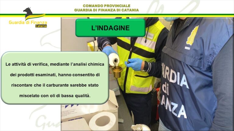 Carburante miscelato con oli di scarsa qualità: sequestrati 59mila litri, un distributore e 2 autocisterne