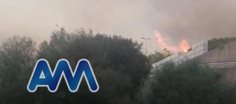Messina, vasto incendio nella zona collinare a nord della città. Lambito impianto rifiuti di Pace