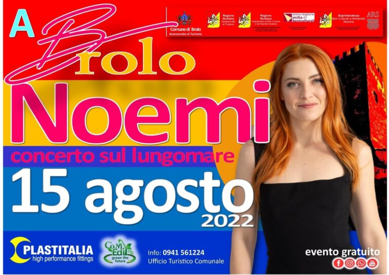 Brolo – Tanta attesa per il concerto di Noemi di Ferragosto