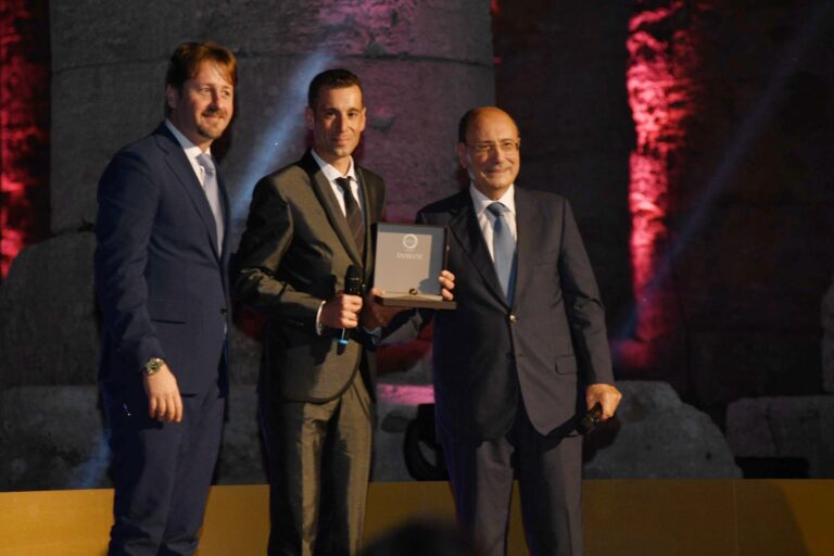Vincenzo Nibali premiato ai “Gazzetta Sports Awards SeeSicily” a Segesta