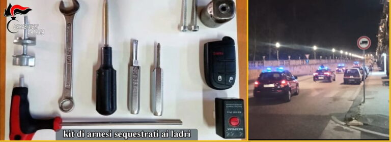 Furti d’auto nel catanese, sgominata banda. 6 misure cautelari