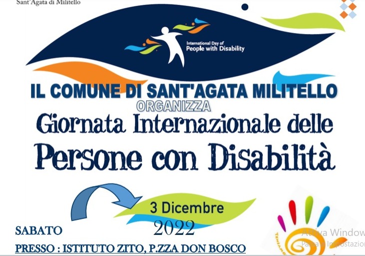 Sant’Agata di Militello – Giornata internazionale delle persone con disabilità, sabato iniziativa all’Istituto Zito