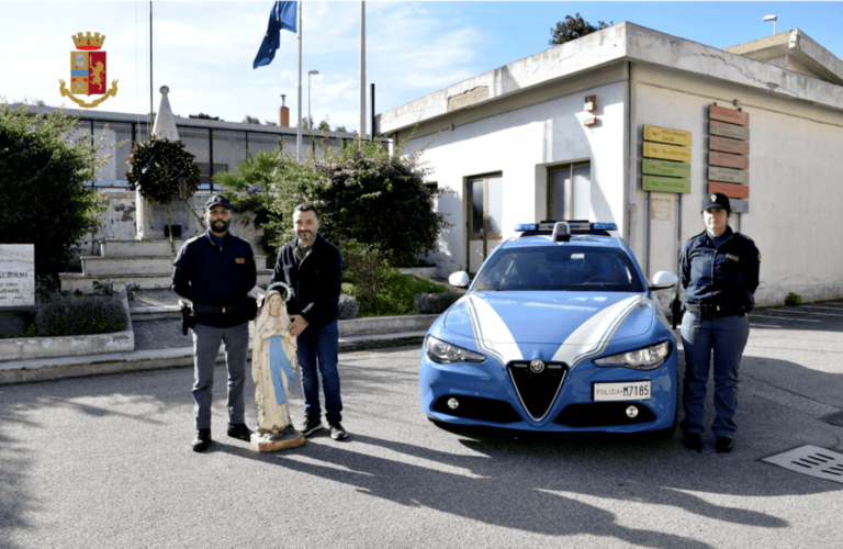 Messina – La Polizia ritrova statua della Madonna, era stata rubata tra il 15 e il 16 dicembre