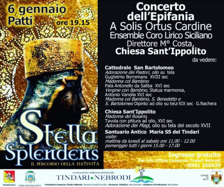 Patti, ultimo appuntamento di “Stella Splendens”: il concerto “A Solis Ortus Cardine”, ensemble del Coro Lirico Siciliano, nella chiesa di Sant’Ippolito
