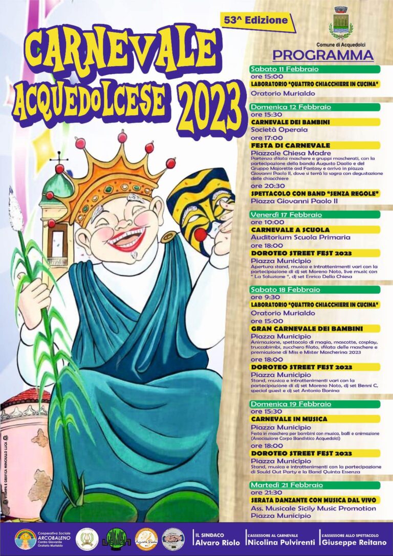 Carnevale Acquedolcese, pronta l’edizione numero 53: protagonisti i gruppi mascherati