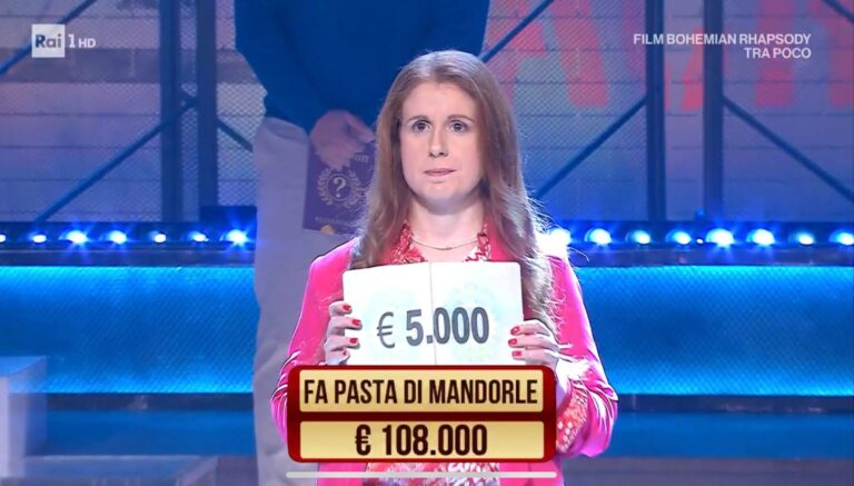 Mistretta – Angela protagonista ai “Soliti Ignoti” su Rai 1 con la pasta di mandorle