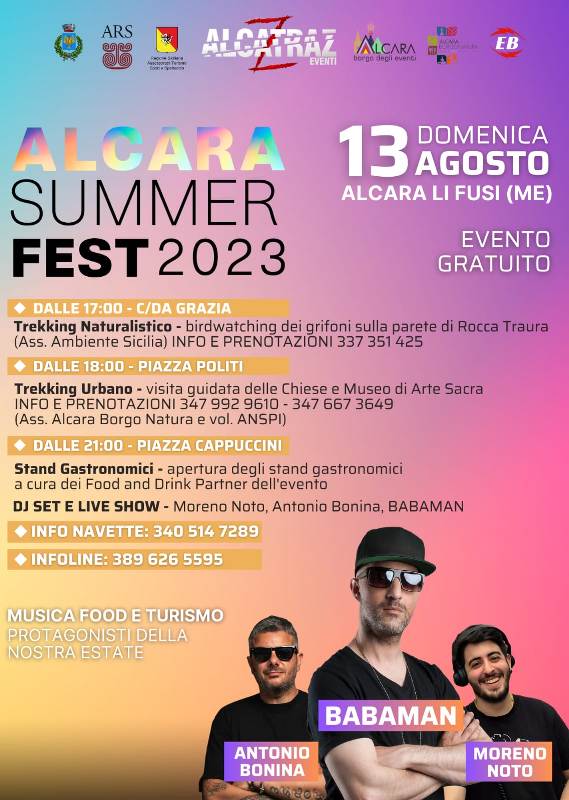 Alcara Li Fusi, dalla natura al buon cibo, tutto il bello del territorio nella prima edizione del “Summer Fest” – Video