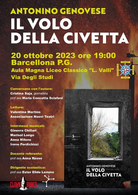 Barcellona Pozzo di Gotto: l’ultimo libro di Antonino Genovese “Il volo della civetta”