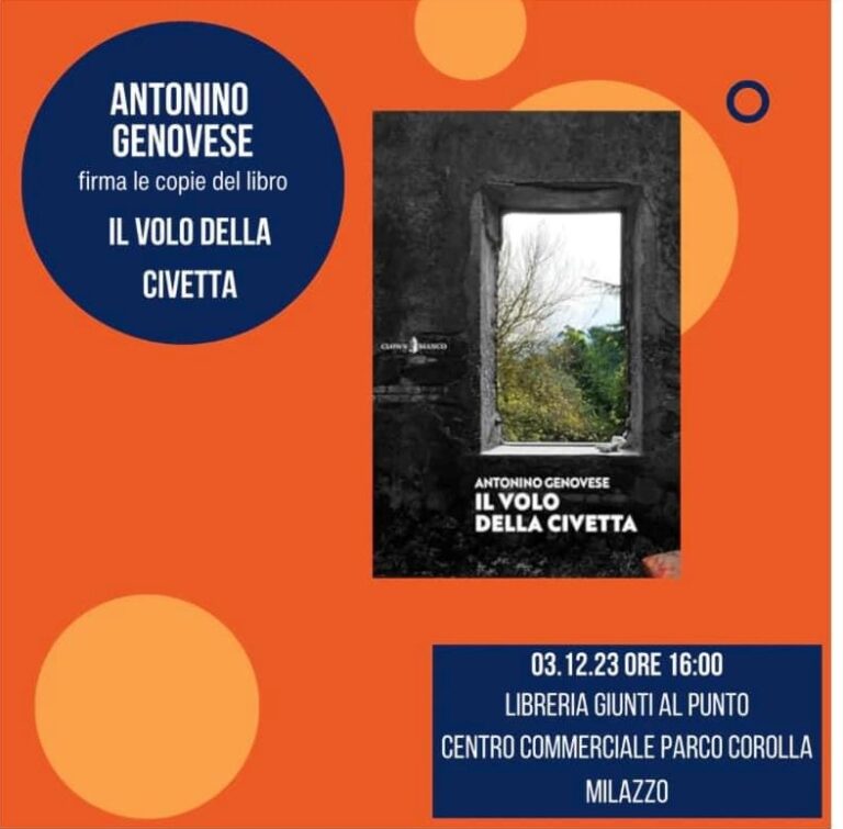 Antonino Genovese presenta “Il Volo della Civetta” al Parco Corolla