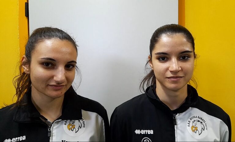 Patti, campionato regionale di karate categoria assoluti, bottino pieno per le sorelle Anastasia e Veronica Orlando dell’asd Scuola Karate Patti