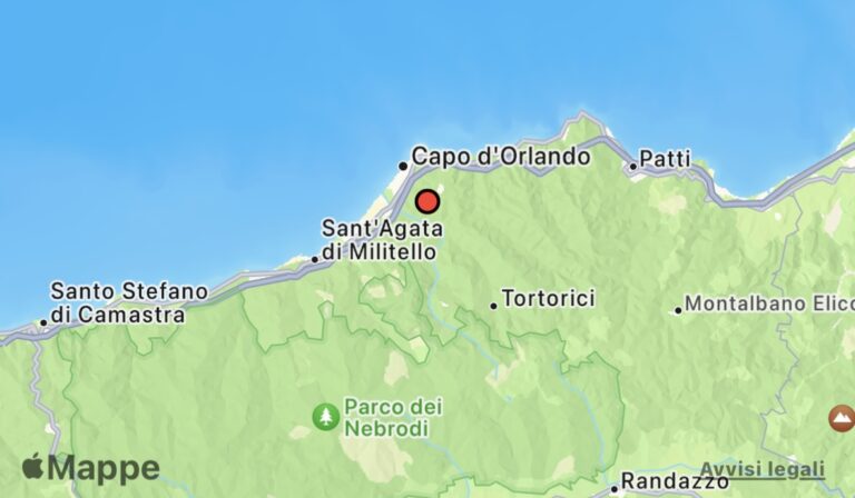 Lieve scossa di terremoto registrata a Naso: magnitudo 2.1