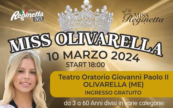 Olivarella: Arrivano le Miss e tanto divertimento, domenica 10 marzo alle ore 18:00 – Video