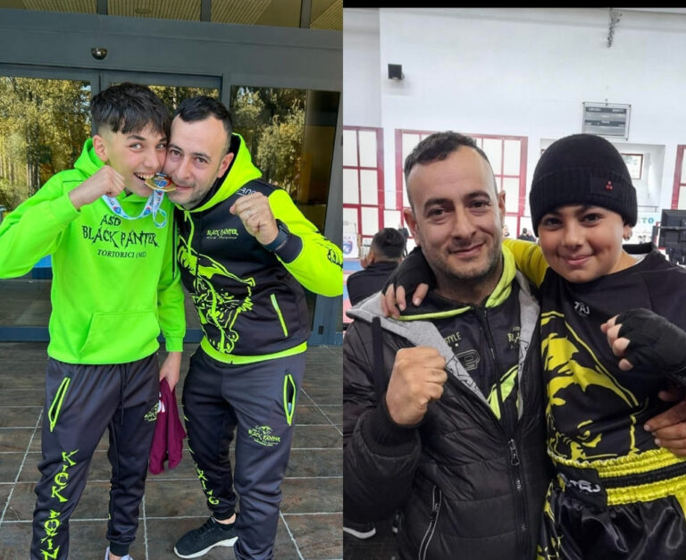 Samuele La Seta e Ryan Galipò portano Tortorici sul podio ai campionati italiani di kick boxing a Lignano Sabbiadoro