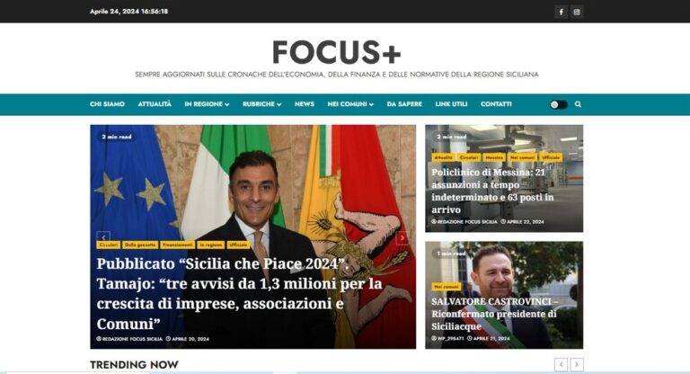 Nasce la rivista tematica “Focus+ Enti Locali Sicilia”, compagna di viaggio ideale per coloro che operano nel settore pubblico locale