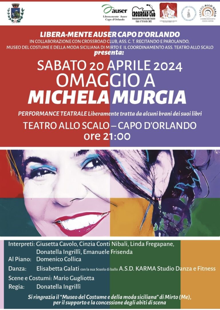 Capo d’Orlando, “Omaggio a Michela Murgia”. Sabato al Teatro allo Scalo