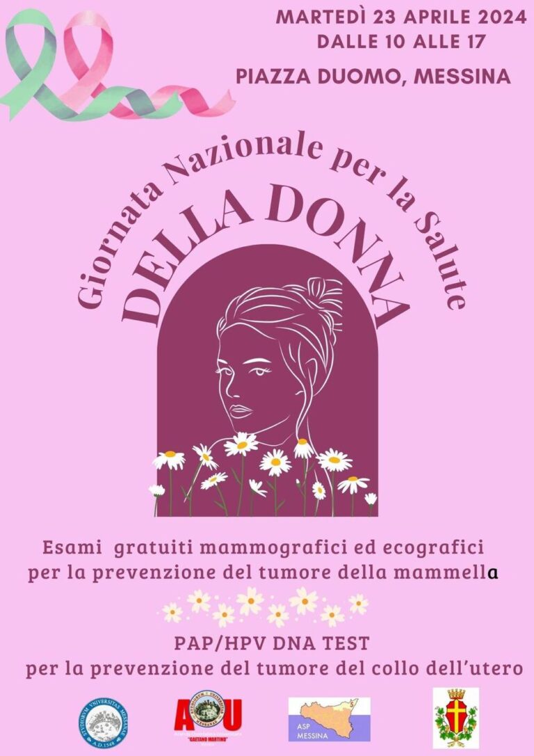 Messina: Screening e visite gratuite in occasione della Giornata Nazionale della Salute della Donna