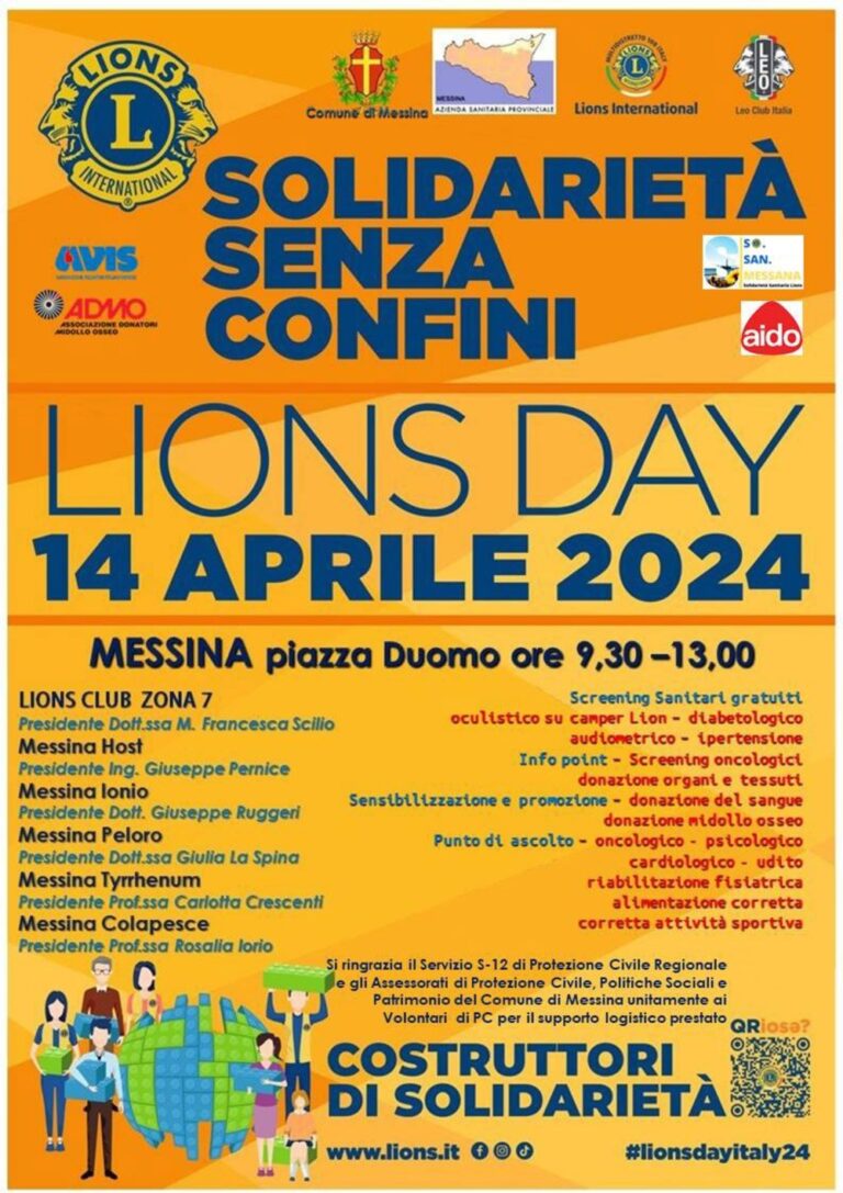 Messina: “Solidarietà senza Confine” domenica 14 aprile a Piazza Duomo