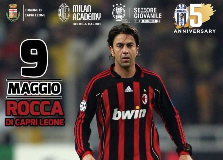 Rocca di Capri Leone – Il 9 maggio arriva Billy Costacurta, ospite del Milan Academy – VIDEO