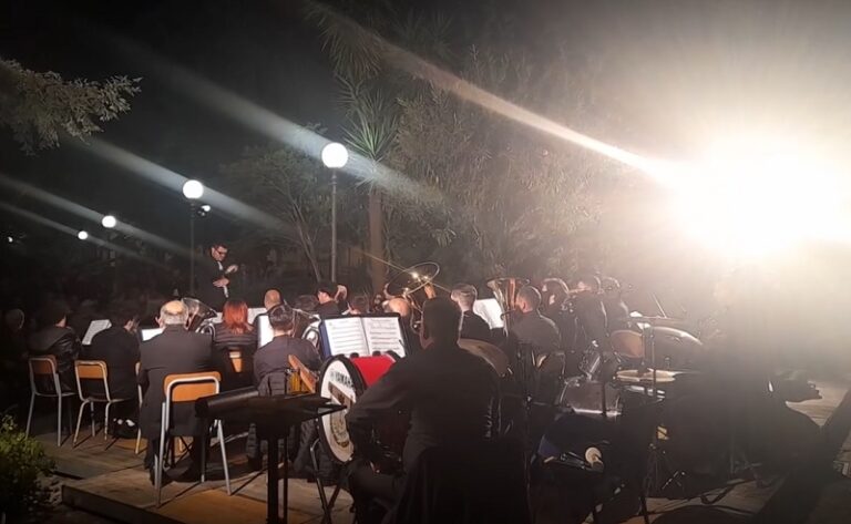 Patti: il concerto della banda musicale “Silvio Grillo” nella villa comunale