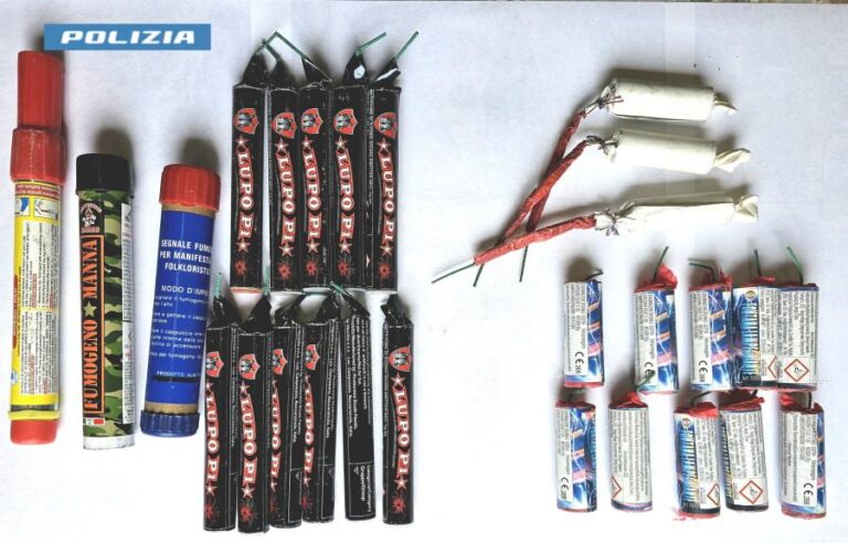 Acireale: sequestrati artifizi pirotecnici ritrovati prima della gara di serie D tra Acireale e Sant’Agata