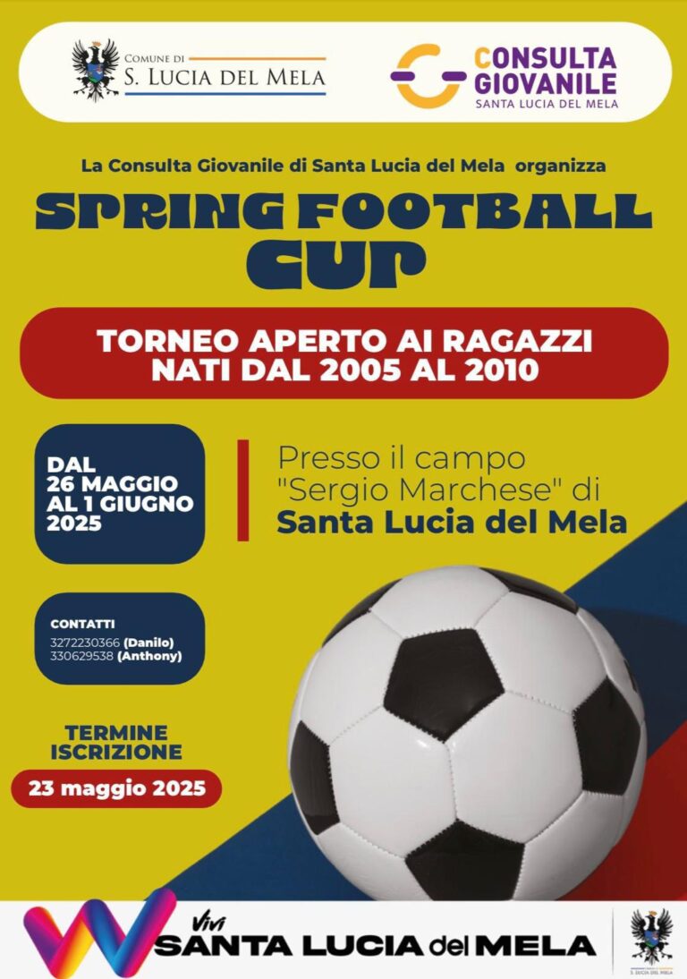 A Santa Lucia del Mela è di scena la 2^ edizione dello “Spring Football Cup”