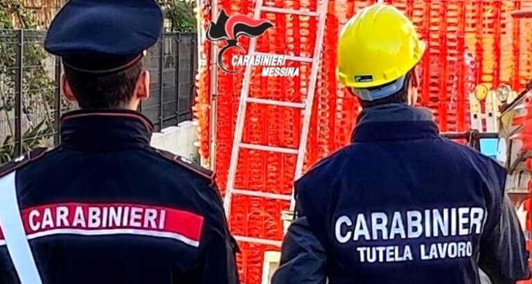 Mistretta: violazioni sul posto di lavoro, denuncia, multe e sospensione dell’attività per il titolare di un cantiere edile