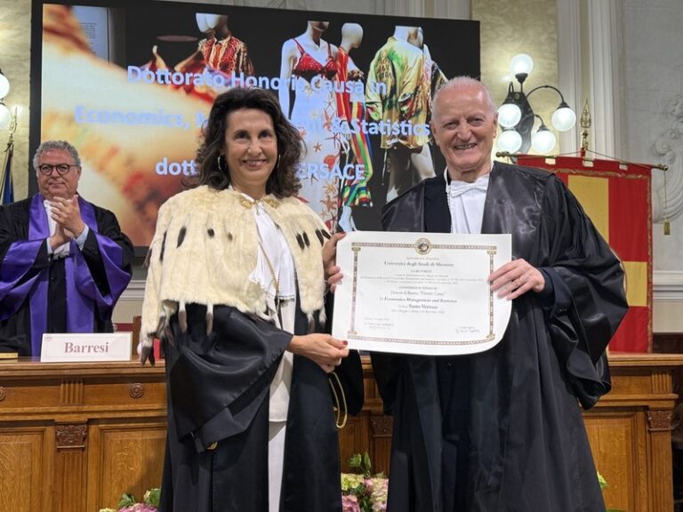 Messina: Dottorato di Ricerca Honoris Causa in “Economics, Management and Statistics” a Santo Versace.