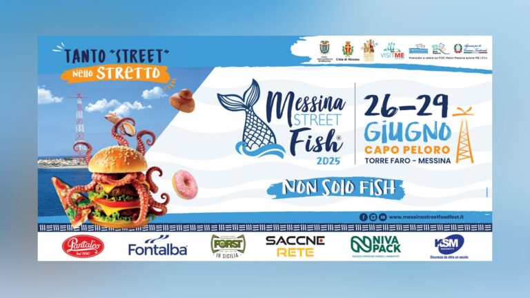 “Messina Street Fish” 2025 dal 26 al 29 giugno cibo, musica e cultura a Capo Peloro