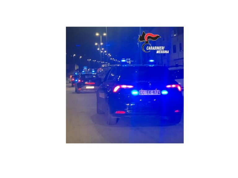 Area Jonica della provincia di Messina, controlli straordinari dei carabinieri