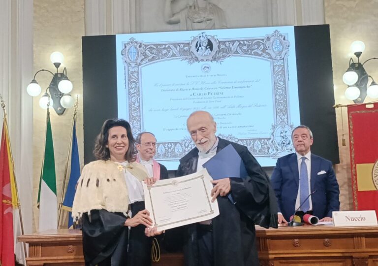 Cibo e ambiente, UniMe conferisce il Dottorato di Ricerca Honoris Causa a Carlo Petrini di Slow Food