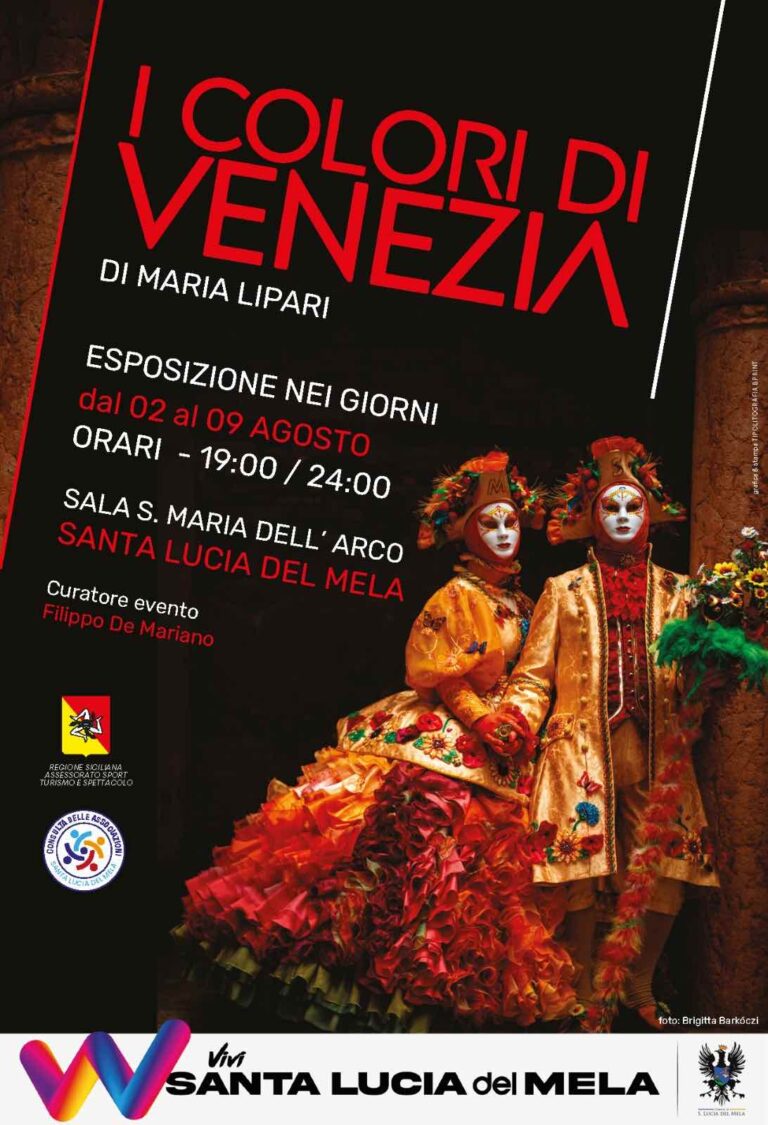 Santa Lucia del Mela: C’è tanta attesa per la mostra di costumi “I COLORI DI VENEZIA”