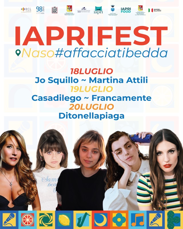 Naso: dal 18 al 20 luglio 2025 c’è “Iapri Fest”