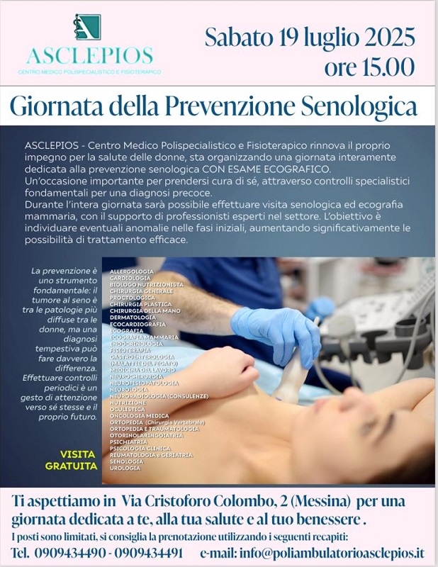 Messina: la giornata della prevenzione senologica